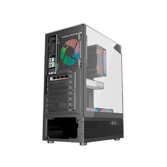 Gabinete Gamer Liketec Kingdom Dark, Mid-Tower, Vidro Temperado, ATX, sem Fonte, sem Fans