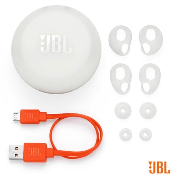 Fone de Ouvido JBL TWS Freex Bluetooth sem Fio com Case de Carregamento Branco - Jblfreexwhtbt
