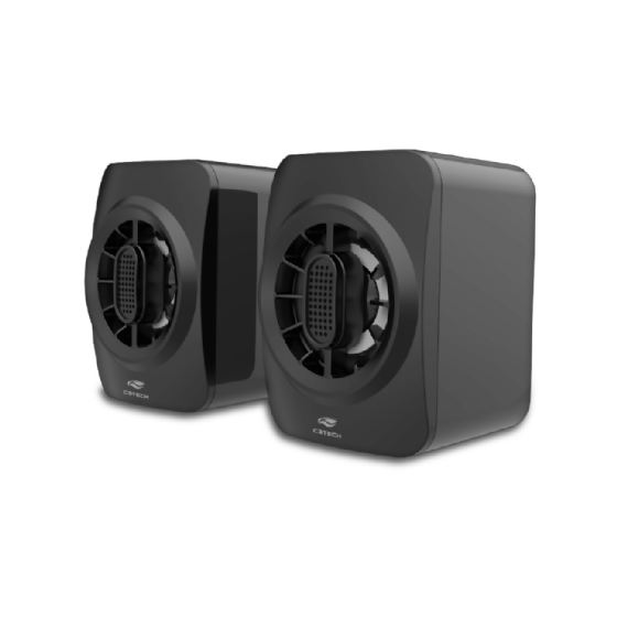 Caixa de com USB com LED SP-L50BK Preto - C3Tech