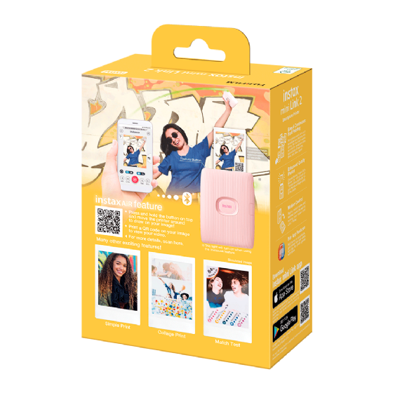 Impressora Fotografica Instax Mini Link 2 - Soft Pink