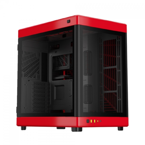 Gabinete Gamer ATX Gamdias Neso P1 Br, Full-Tower, Vidro Temperado, sem Fans - Preto/Vermelho