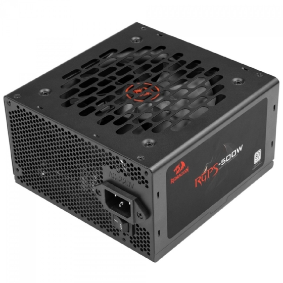 Fonte ATX 400W 80 Plus White Redragon Rgps, PFC Ativo, Cabo Flat, sem Cabo Força
