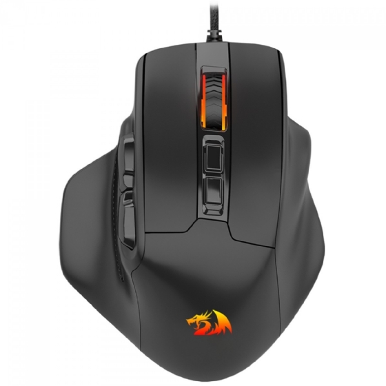 Mouse Gamer Redragon Bullseye, 12400dpi, 7 Botoes, Sensor PAW3327, RGB, Preto