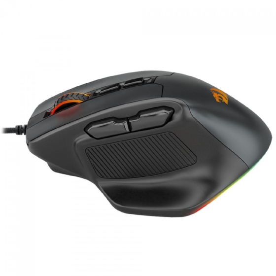 Mouse Gamer Redragon Bullseye, 12400dpi, 7 Botoes, Sensor PAW3327, RGB, Preto
