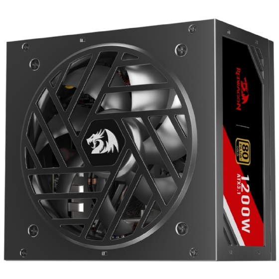 Fonte ATX 1200W 80 Plus Gold Redragon Master Rgms, PFC Ativo, Full Modular, PCI-e 5.1