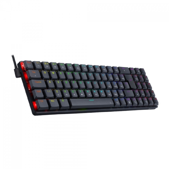 Teclado Gamer Mecânico Redragon Ashe, RGB, Switch, Blue, ABNT2, Black