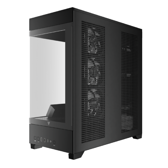 Gabinete Gamer ATX Gamdias Atlas P1, Mid-Tower, Vidro Temperado, com 4 Fans ARGB sem Fonte