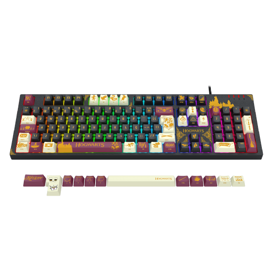 Teclado Mecânico Gamer Redragon Harry Potter Amsa Hogwart’s Special Edition RGB Switch Brown ABNT2