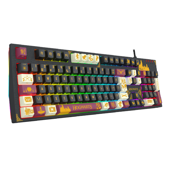 Teclado Mecânico Gamer Redragon Harry Potter Amsa Hogwart’s Special Edition RGB Switch Brown ABNT2