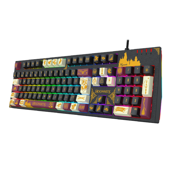 Teclado Mecânico Gamer Redragon Harry Potter Amsa Hogwart’s Special Edition RGB Switch Brown ABNT2