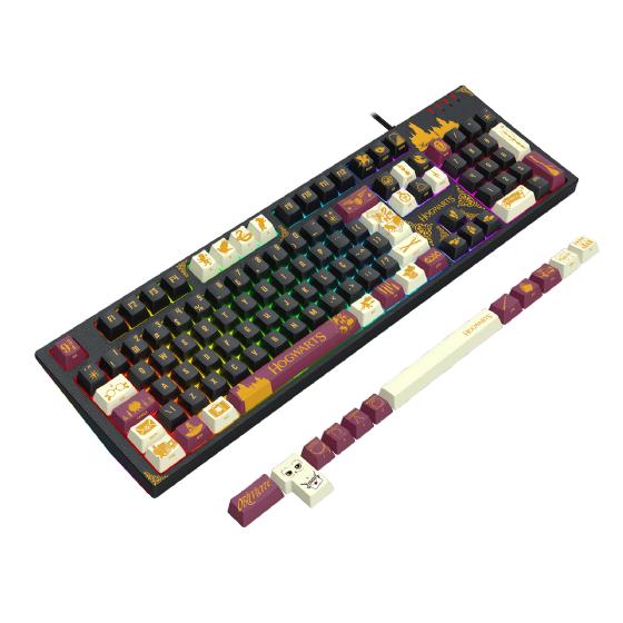 Teclado Mecânico Gamer Redragon Harry Potter Amsa Hogwart’s Special Edition RGB Switch Brown ABNT2