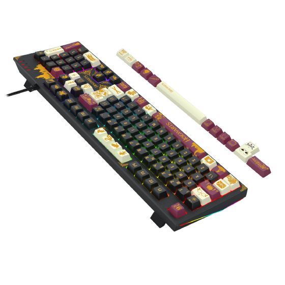 Teclado Mecânico Gamer Redragon Harry Potter Amsa Hogwart’s Special Edition RGB Switch Brown ABNT2