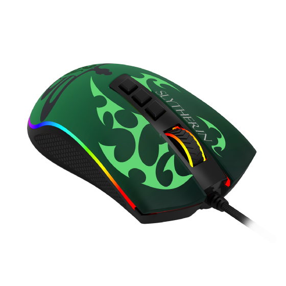 Mouse Gamer Redragon Harry Potter Cobra RGB Special Edition Slytherin 12400dpi Preto e Verde
