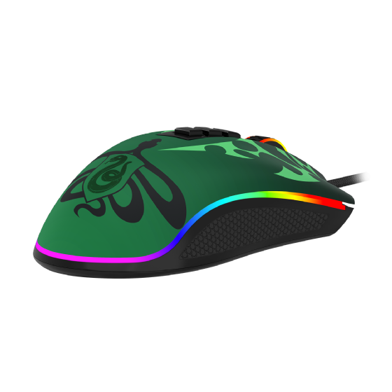 Mouse Gamer Redragon Harry Potter Cobra RGB Special Edition Slytherin 12400dpi Preto e Verde