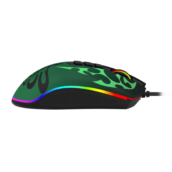 Mouse Gamer Redragon Harry Potter Cobra RGB Special Edition Slytherin 12400dpi Preto e Verde