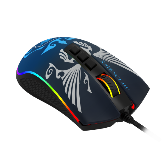 Mouse Gamer Redragon Harry Potter Cobra RGB Special Edition Ravenclaw 12400dpi Preto e Azul