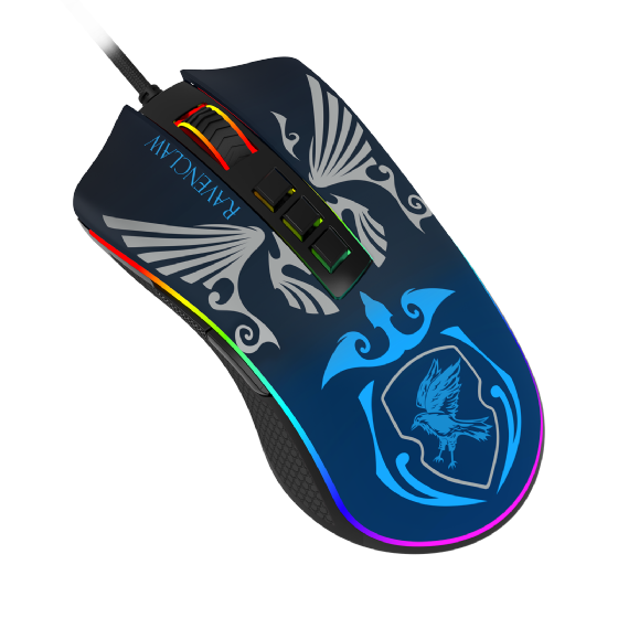 Mouse Gamer Redragon Harry Potter Cobra RGB Special Edition Ravenclaw 12400dpi Preto e Azul