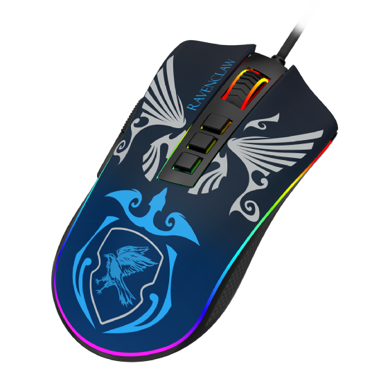 Mouse Gamer Redragon Harry Potter Cobra RGB Special Edition Ravenclaw 12400dpi Preto e Azul