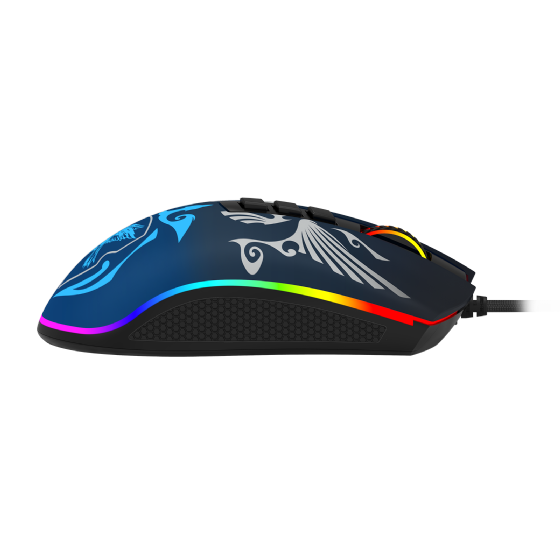 Mouse Gamer Redragon Harry Potter Cobra RGB Special Edition Ravenclaw 12400dpi Preto e Azul
