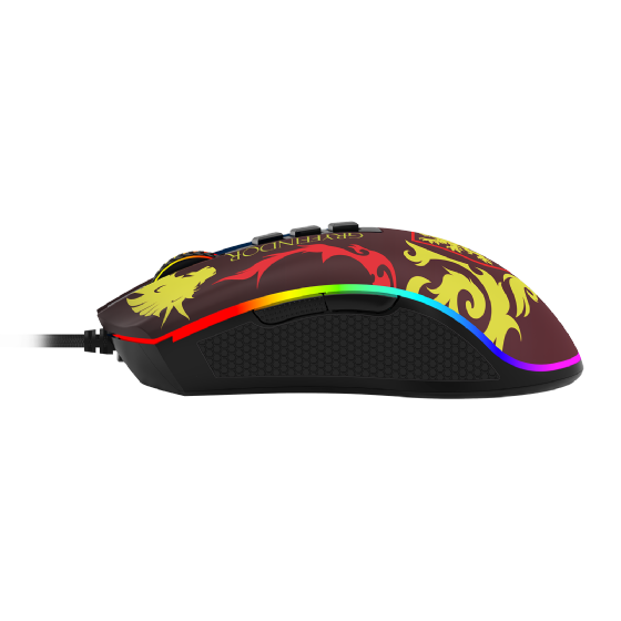 Mouse Gamer Redragon Harry Potter Cobra RGB Special Edition Gryffindor 12400dpi Preto e Vermelho