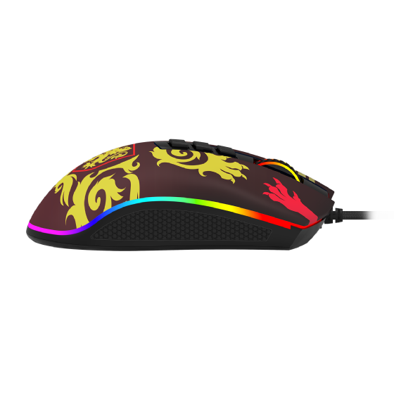 Mouse Gamer Redragon Harry Potter Cobra RGB Special Edition Gryffindor 12400dpi Preto e Vermelho