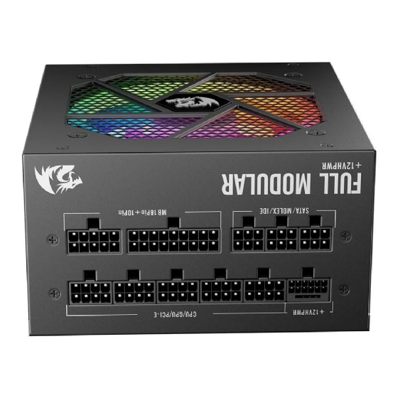 Fonte ATX 850W 80 Plus Gold Full Modular RGB Redragon