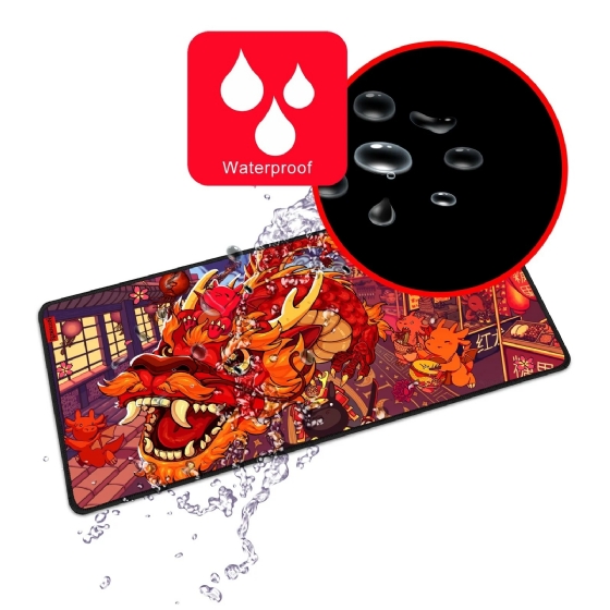 Mousepad Gamer Redragon Flick Xl Special Edition Festival do Dragao, 400x900mm, Vermelho