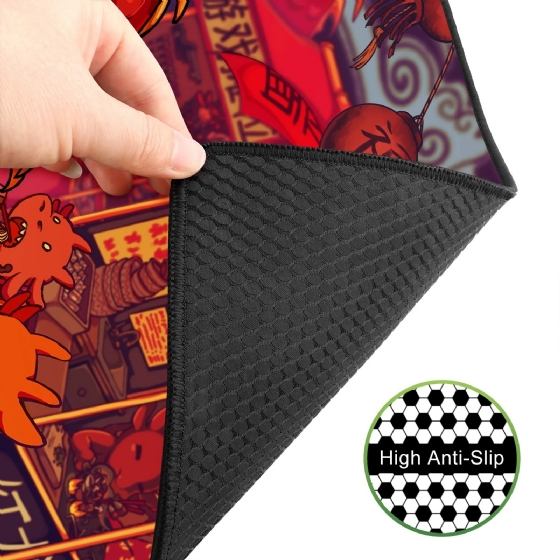 Mousepad Gamer Redragon Flick Xl Special Edition Festival do Dragao, 400x900mm, Vermelho
