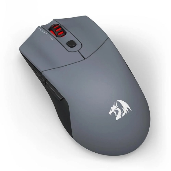 Mouse Gamer sem Fio Redragon ST4R Pro, Wireless/Bluetooth, 26000dpi, 6 Botoes Programaveis, Preto