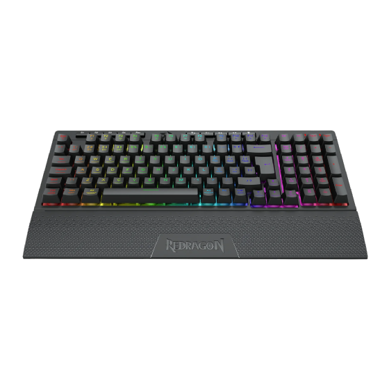 Teclado Gamer Redragon Shiva 98, RGB, USB, Membrana, ABNT2, Preto