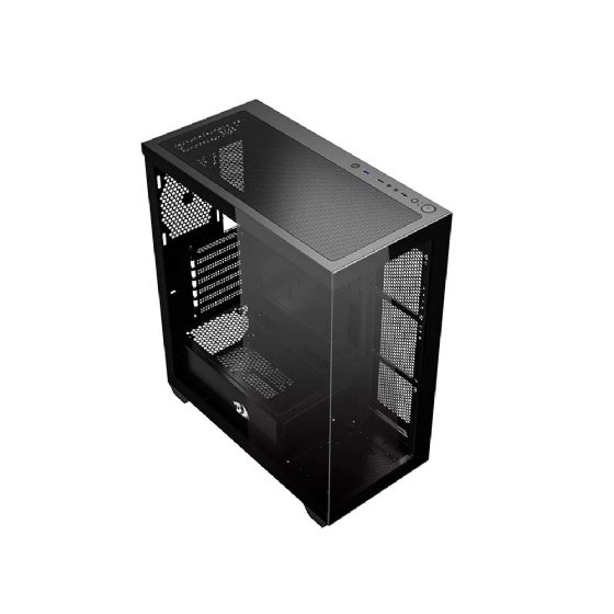 Gabinete Gamer Redragon Deflect, Mid-Tower, Vidro Temperado, sem Fans sem Fonte - Preto