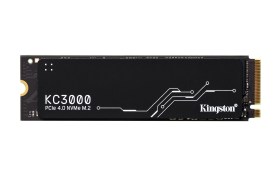 SSD M.2 NVMe 1TB KC3000 PCI-e 4.0 X4, Leitura 7000MB/s, Gravação 6000MB/s, Kingston - Preto