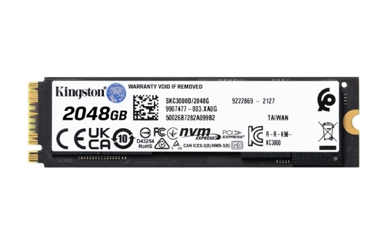 SSD M.2 NVMe 2TB KC3000 2280 PCI-e 4.0 Leitura 7000MB/s Gravação 7000MB/s - Kingston