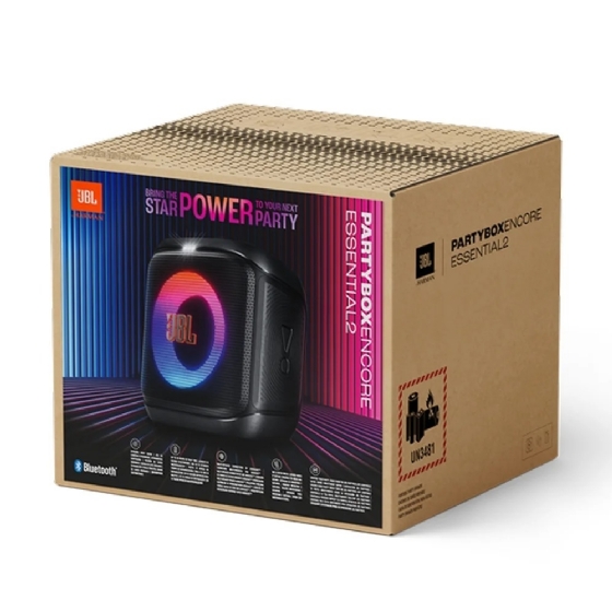 Caixa de Som JBL Partybox Encore Essential 2, Pro Sound, AI Sound Boost, 100W, IPX4, JBLPBENCOREESS2