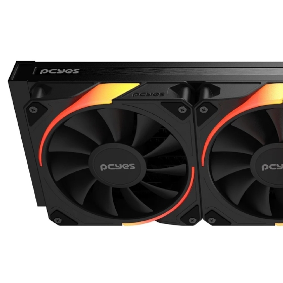 Water Cooler PCYes Sangue Frio 3 360mm ARGB Black Vulcan, Tdp 350W, Intel/AMD