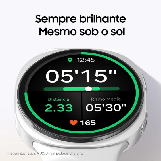 Relógio de Pulso Samsung Galaxy WATCH8, 40mm, LTE, Bluetooth, Display de 1.34", Galaxy IA, Prata