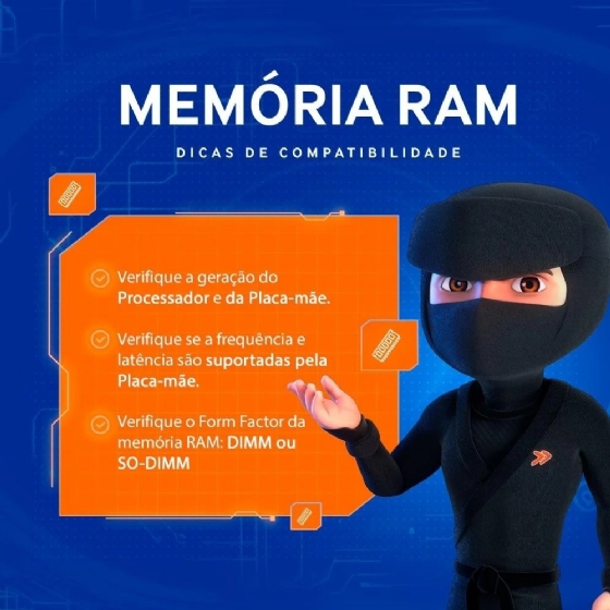 Memória 16GB DDR4 3200MHz CL20 Kingston Fury Impact para Notebook