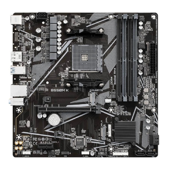 Placa Mãe AM4 Gigabyte B550M K Ultra Durable, DDR4, MATX, Display Port/HDMI, USB 3.0