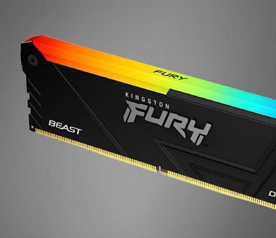 Memória 16GB DDR4 3200MHz CL16 Kingston Fury Beast RGB Xmp 3.0 para Desktop