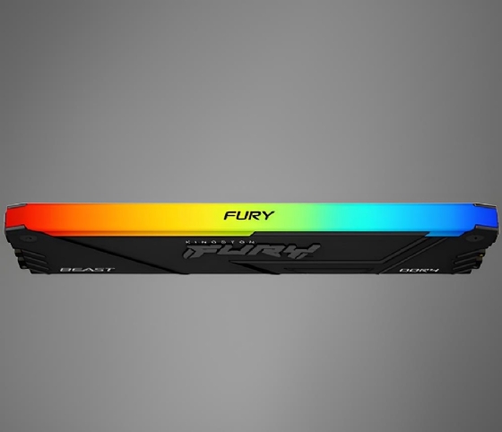 Memória 16GB DDR4 3200MHz CL16 Kingston Fury Beast RGB Xmp 3.0 para Desktop