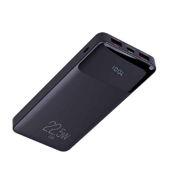 Carregador Portátil Universal ELG, 10200mAh, 2 USB-a, USB-C, Preto, com Display Indicador, PB102BK