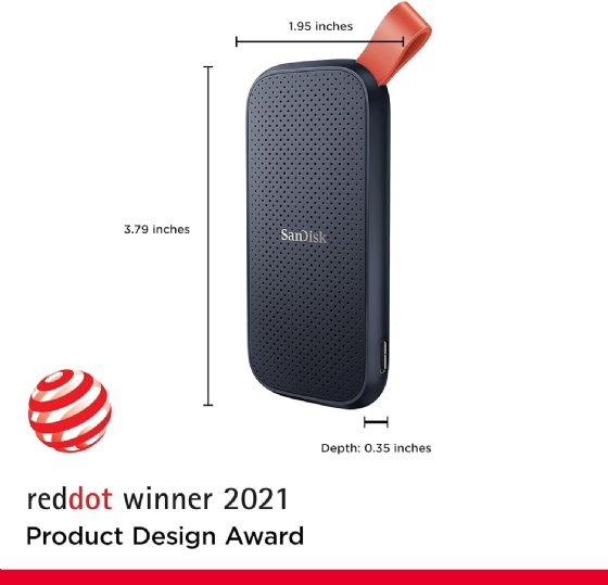 SSD Externo 2TB Leitura 800MB/s USB-C 3.2 - Sandisk