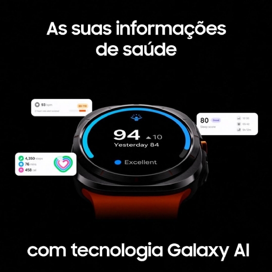 Relógio de Pulso Samsung Galaxy Watch Ultra 47mm LTE Titânio Prata