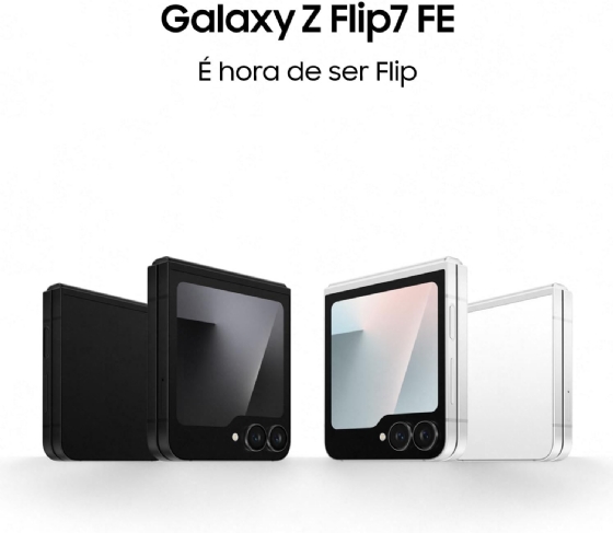 Smartphone Samsung Galaxy Z FLIP7 5G, 256GB, 12GB de RAM, Tela de 6,9" + 4,1", Câmera 50MP, Jetblack
