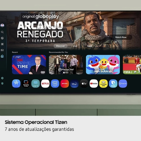 Smart TV 65" Samsung Crystal 4K UHD U8100F 2025 Tizen, HDR, Xbox Cloud, Alexa, Smart Things