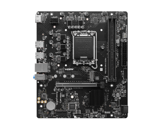 Placa Mãe MSI LGA 1700 Pro H610M-S, DDR4, MATX, HDMI, USB 2.0, 12/13/14 Ger