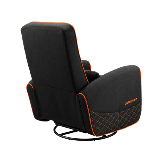 Poltrona Gamer Cougar Fidom, até 150kg, Preta e Laranja