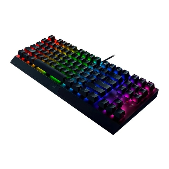 Teclado Gamer Mecânico Razer,blackwidow V3 Tenkeyless, RGB, Switch Yellow, Us-Preto