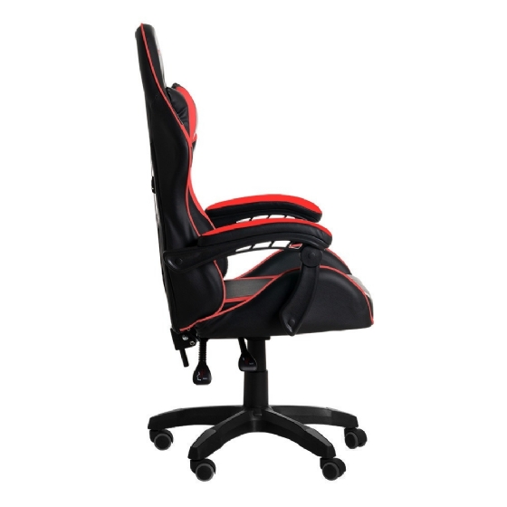 Cadeira Gamer ELG Drakon, Apoio Cervical/Lombar, Inclinação Encosto, até 140kg - Preto/Vermelho