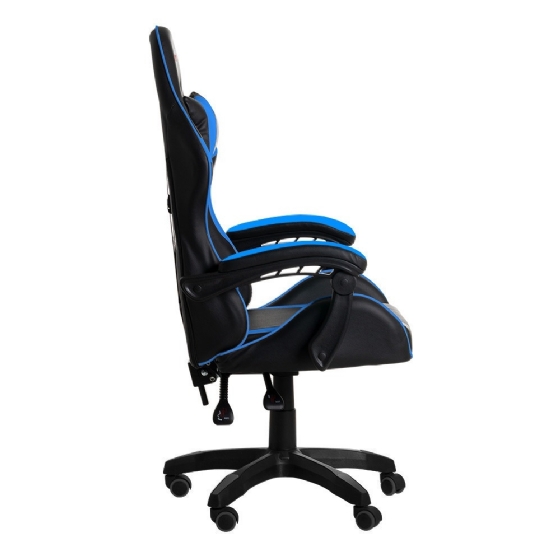 Cadeira Gamer ELG Drakon, Apoio Cervical/Lombar, Inclinação Encosto, até 140kg - Preto/Azul